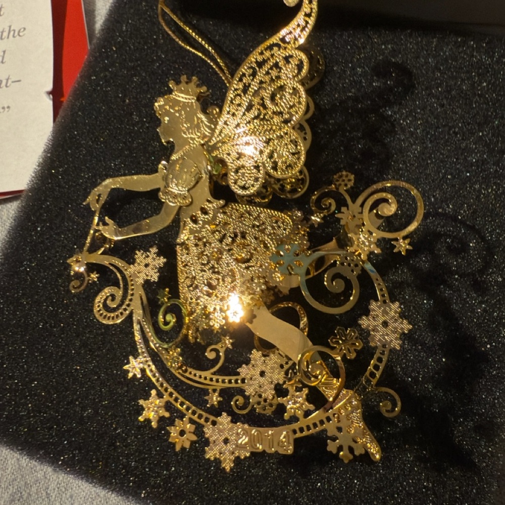 Danbury Mint Gold Sugar Plum Fairy Ornament